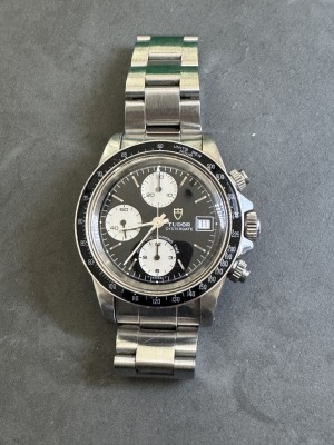TUDOR - Oysterdate, chronograph, automatic, big block, 39.5mm, 70th