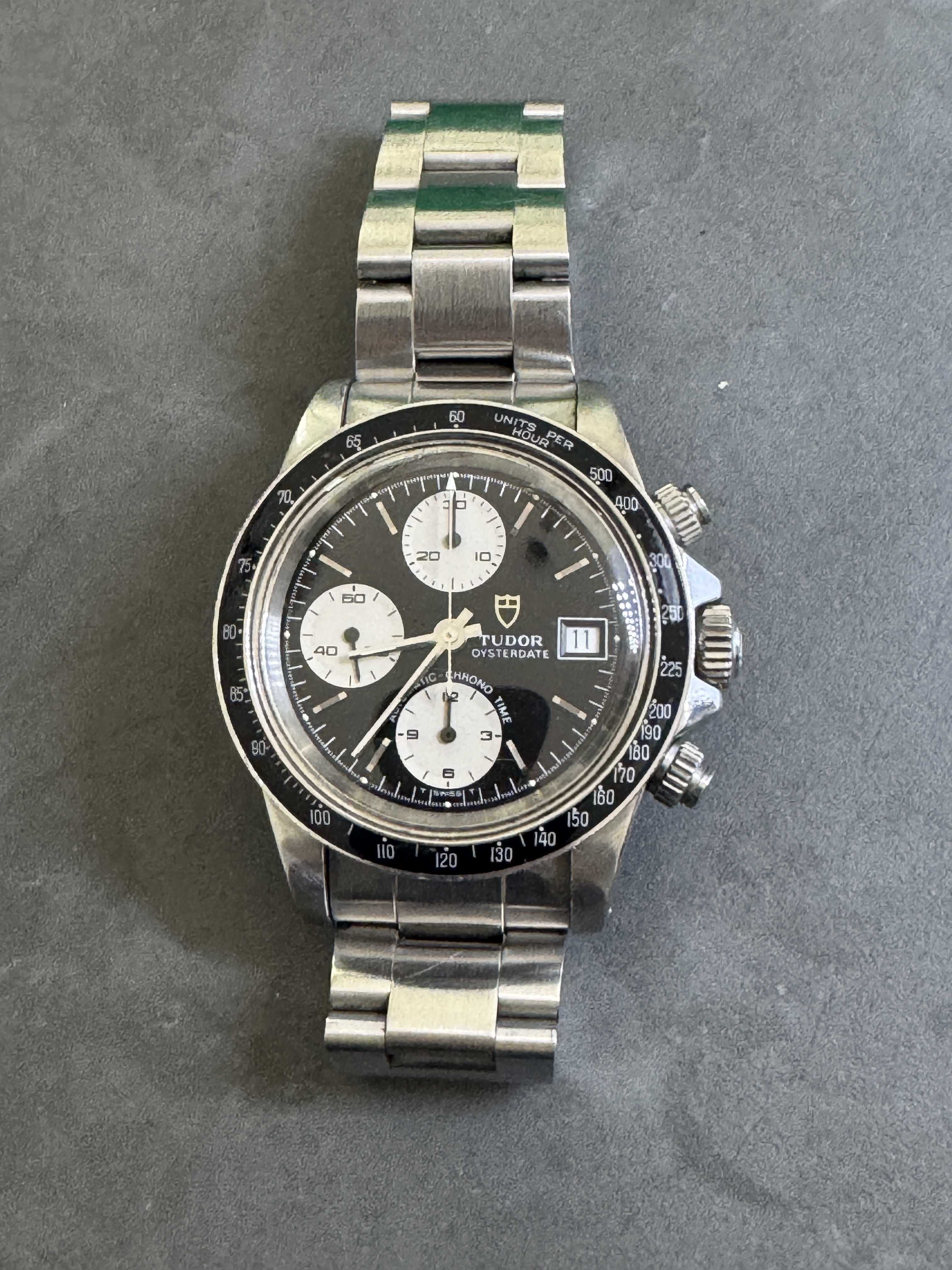 TUDOR - Oysterdate, chronograph, automatic, big block, 39.5mm, 70th