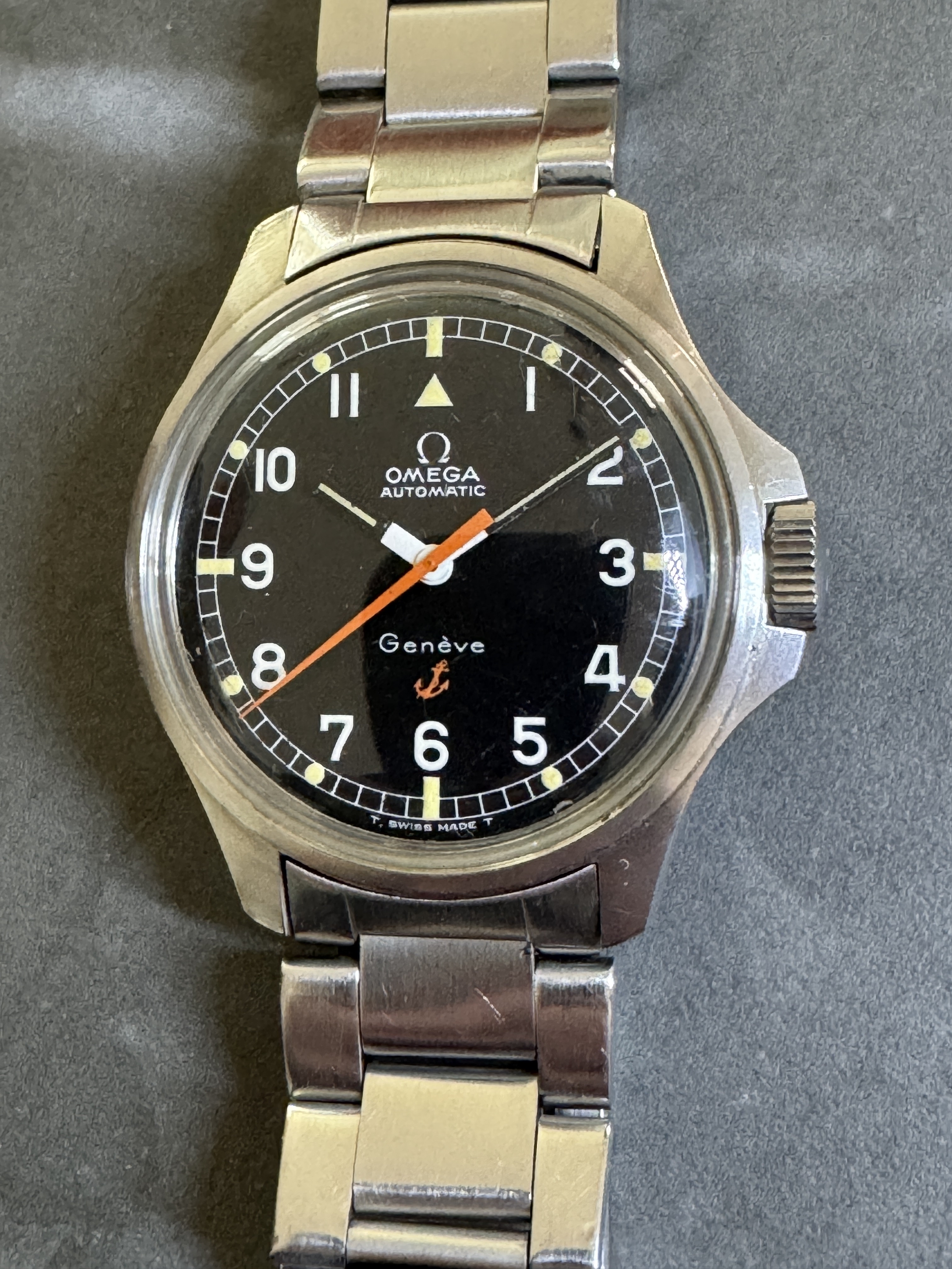 OMEGA - Geneve, admiralty anchor, automatic, cal 565, 35.5mm, 166.054, 60th