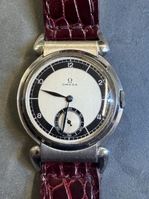 OMEGA - Scarab,manual,30th,rare two tone dail.jumbo 36mm