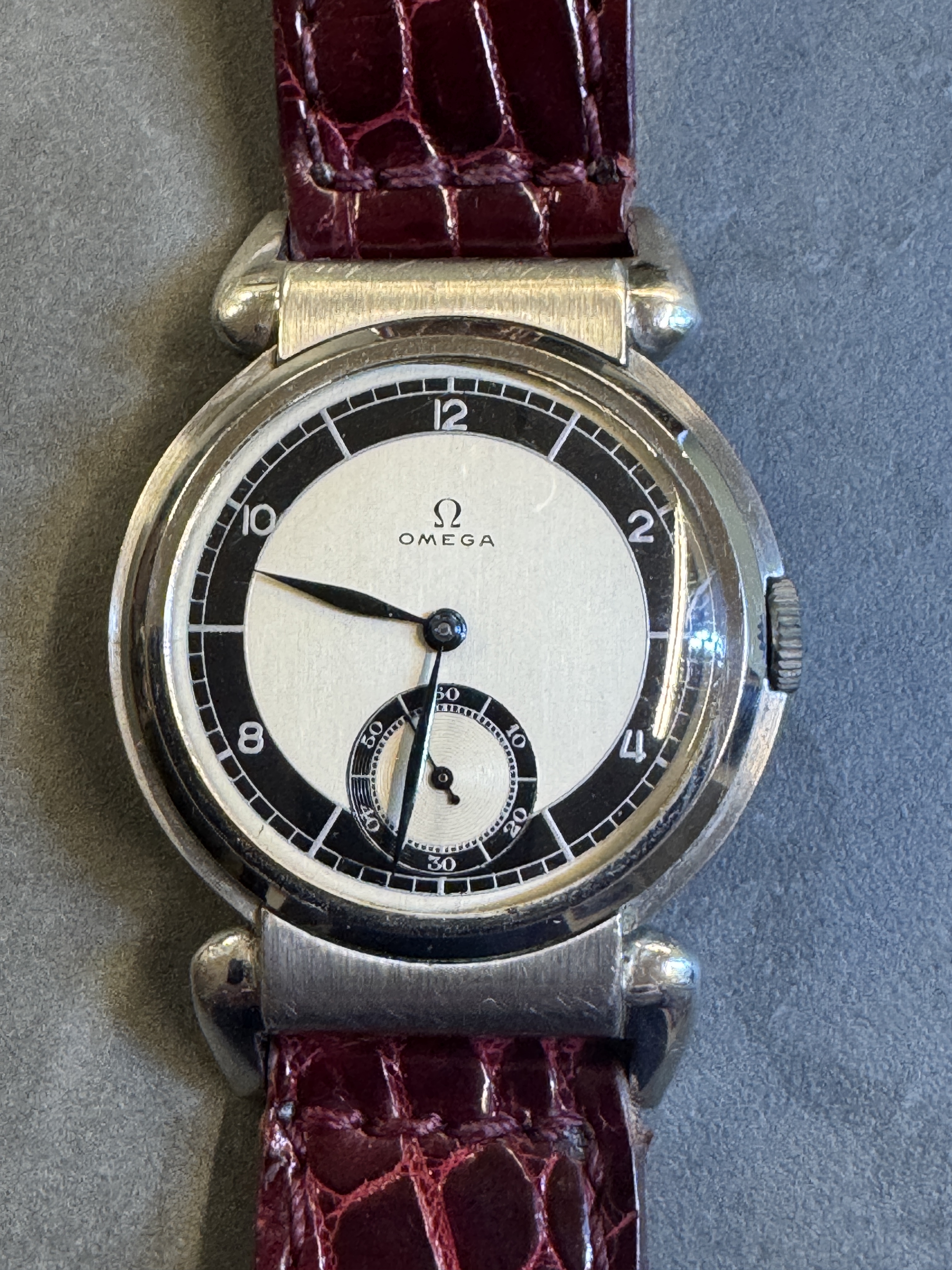 OMEGA - Scarab,manual,30th,rare two tone dail.jumbo 36mm