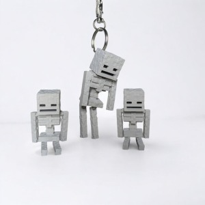 מחזיק מפתחות של שלד ממיינקראפט 🦴