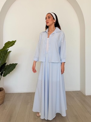 חליפת פסים ורד