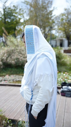 טלית אבני תכלת מהודרת