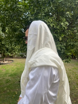 טלית חתנים כותנה