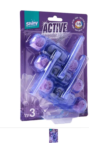 Shiny - סבון אסלה Active בניחוח לבנדר - סך הכל 3 יחידות