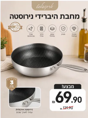 מחבת היברידי מנירוסטה