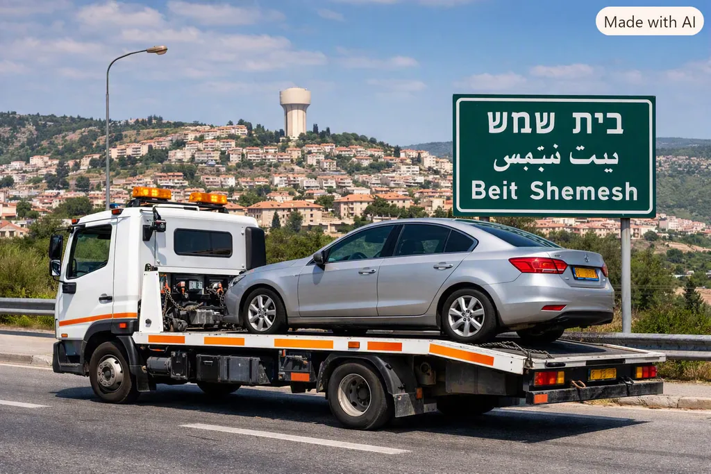 שירותי גרירה בבית שמש - גרירה מהירה, מקצועית וזמינה 24/7