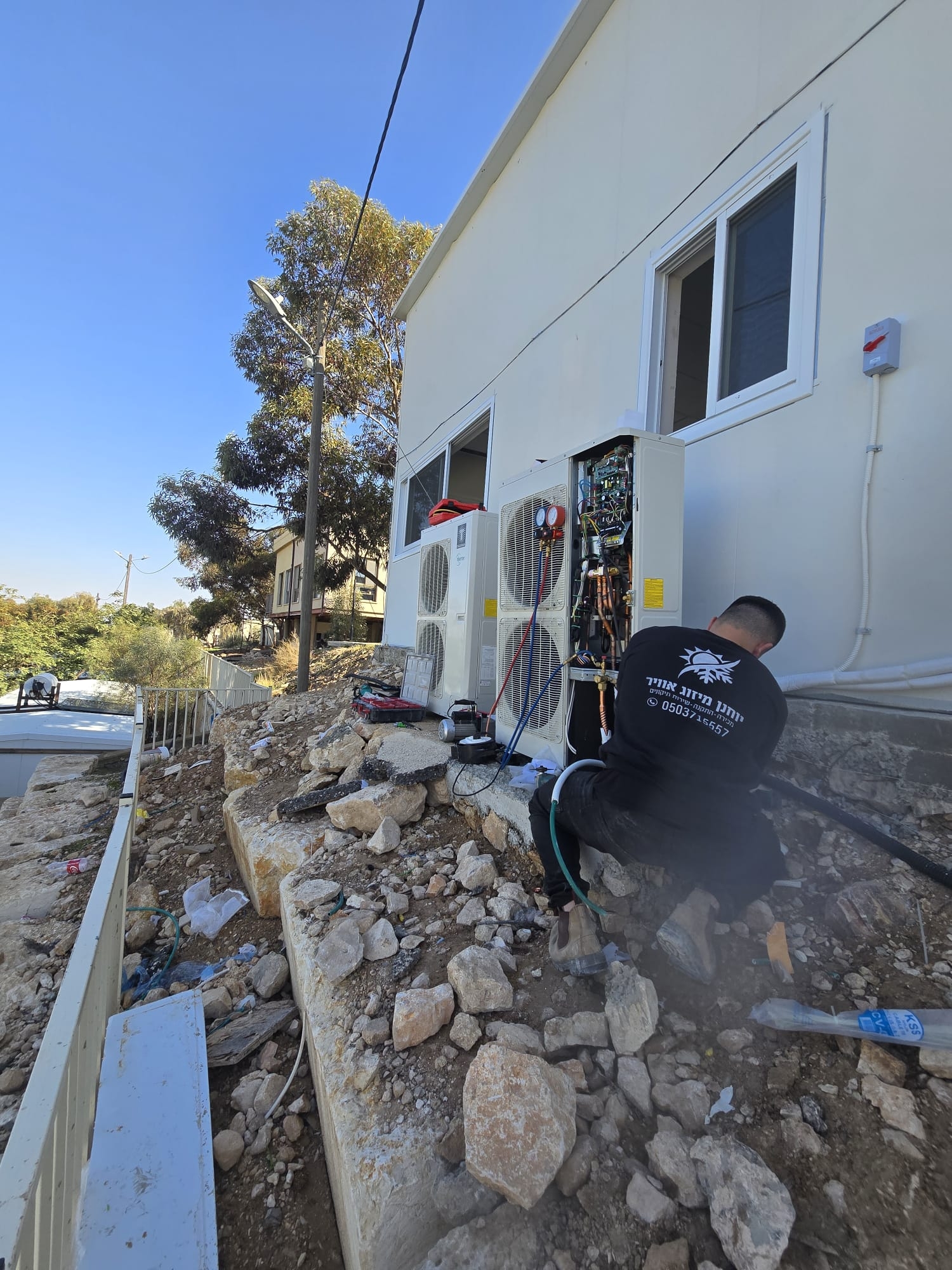 עבודה מקצועית במיזוג אוויר