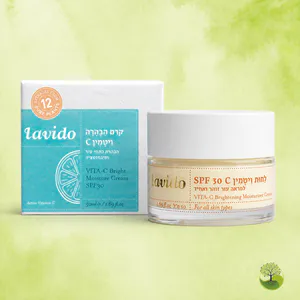 קרם לחות ויטמין C לבידו | Lavido VITA-C Brightening Moisture Cream SPF30  | מ”ל 50