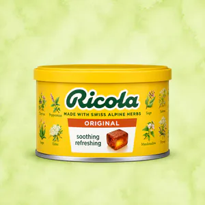 סוכריות צמחי מרפא שוויצריות | גרם Ricola Swiss Herb Lozenges | 100