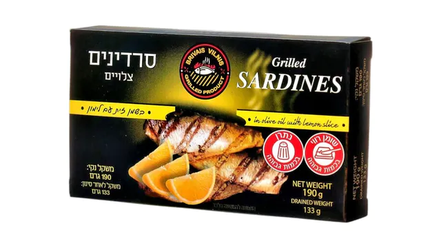 סרדינים צלויים בשמן זית ולימון