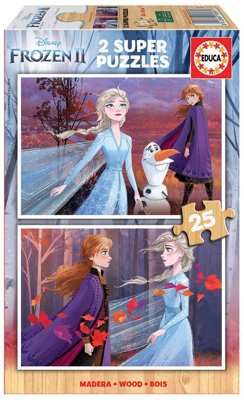 פאזל עץ 2X25 חל' - FROZEN 2