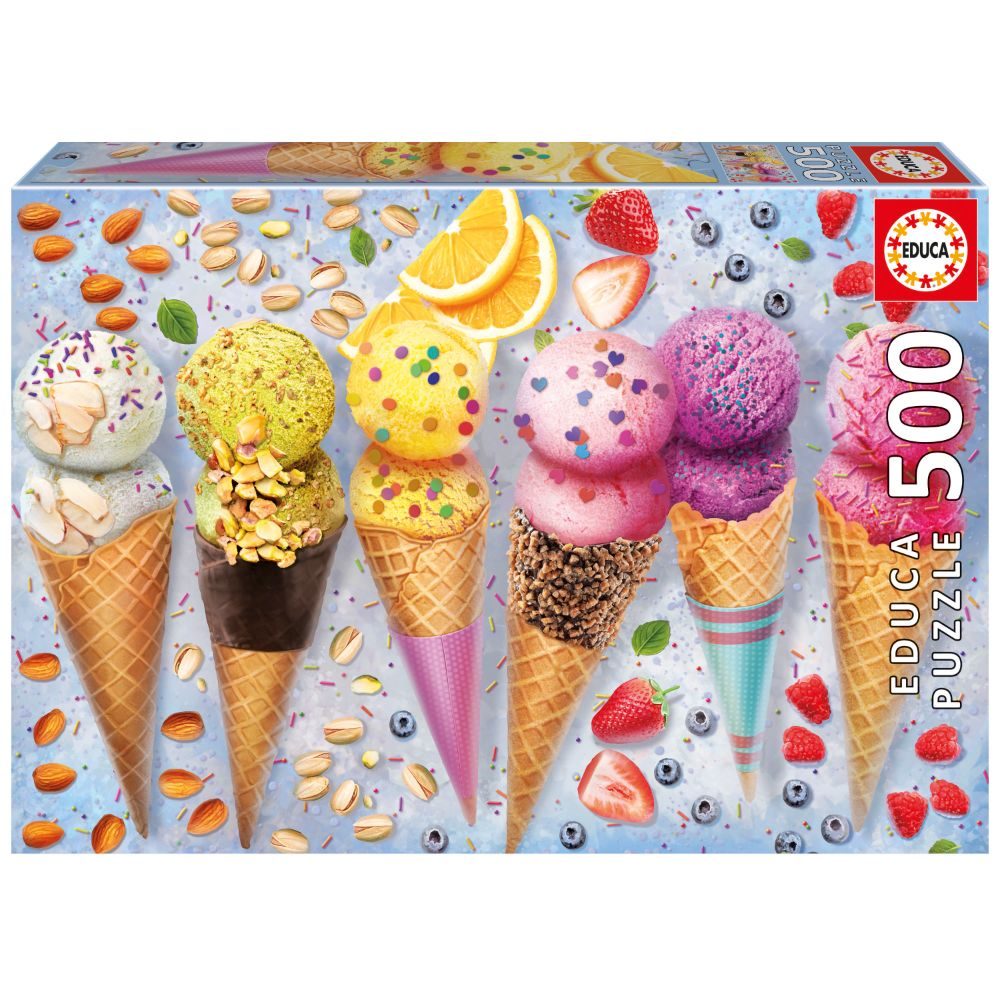 פאזל 500 חל' - גלידות בגביע