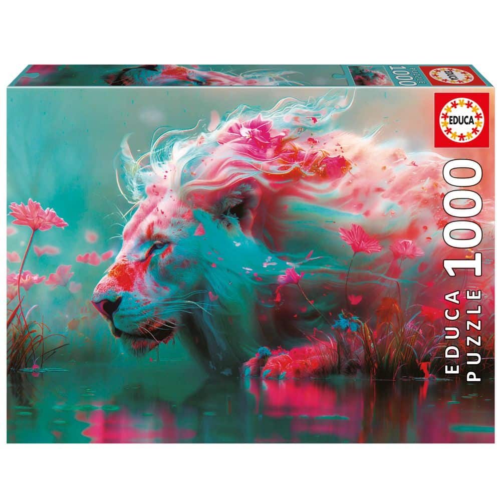 פאזל 1000 חל' - אריה בפריחה