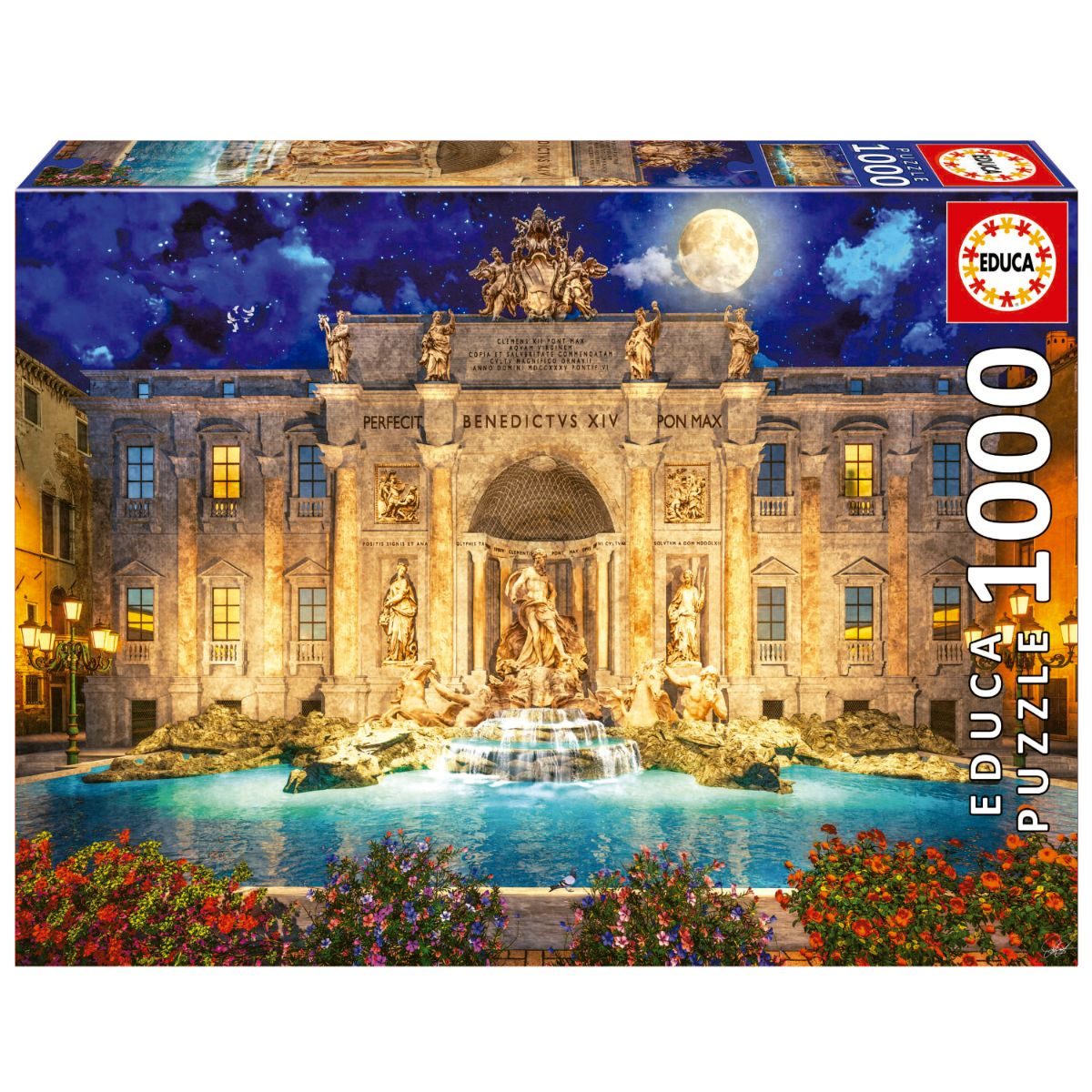 פאזל 1000 חל' - מזרקת פונטנה דה טראווי, רומא