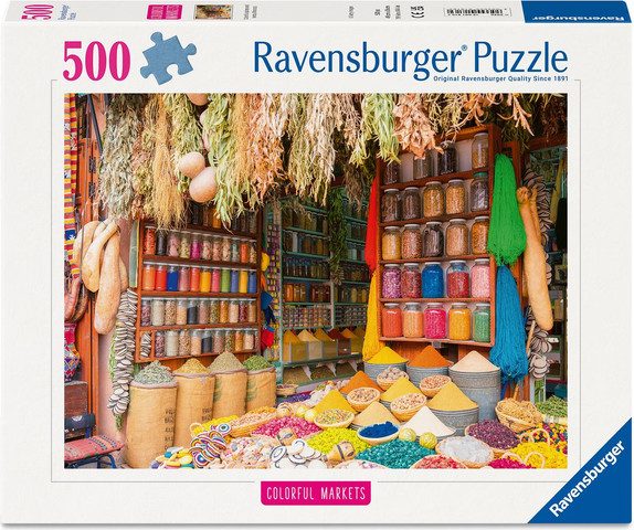 פאזל 500 חל' - דוכן תבלינים במרוקו