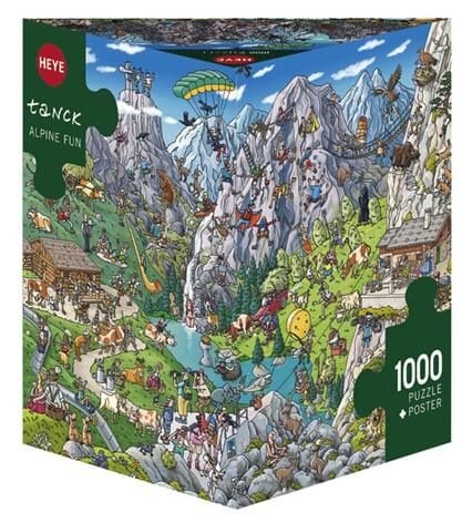 פאזל 1000 חל' משולש - חוויה באלפים