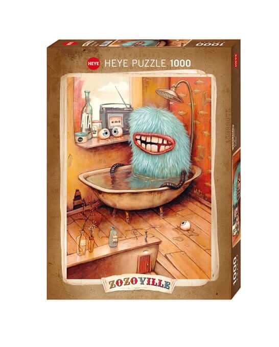 פאזל 1000 חל' - מפלצות , זוזוויל באמבטיה