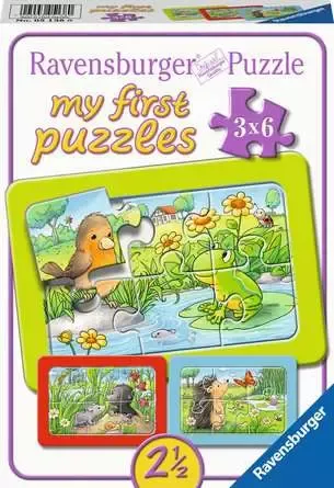 פאזל ראשון שלי 3X6 חל' - בע"ח בגינה ובאגם