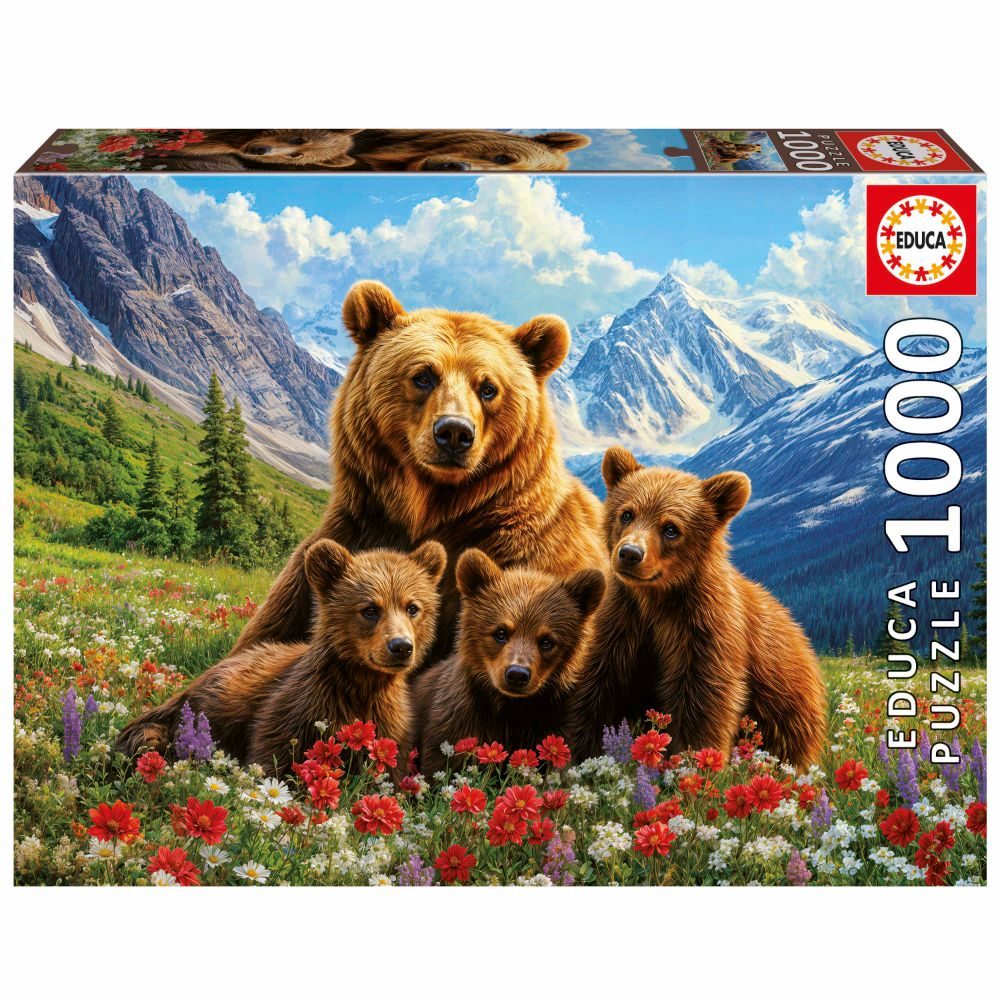 פאזל 1000 חל' - דובי גריזלי בקנדה