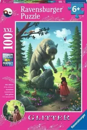 פאזל 100 נוצץ - כפה אדומה והזאב