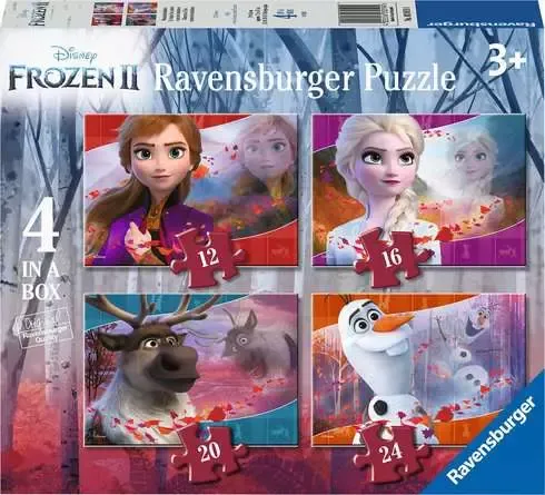 ארבעה פאזלים בקופסא - FROZEN 2