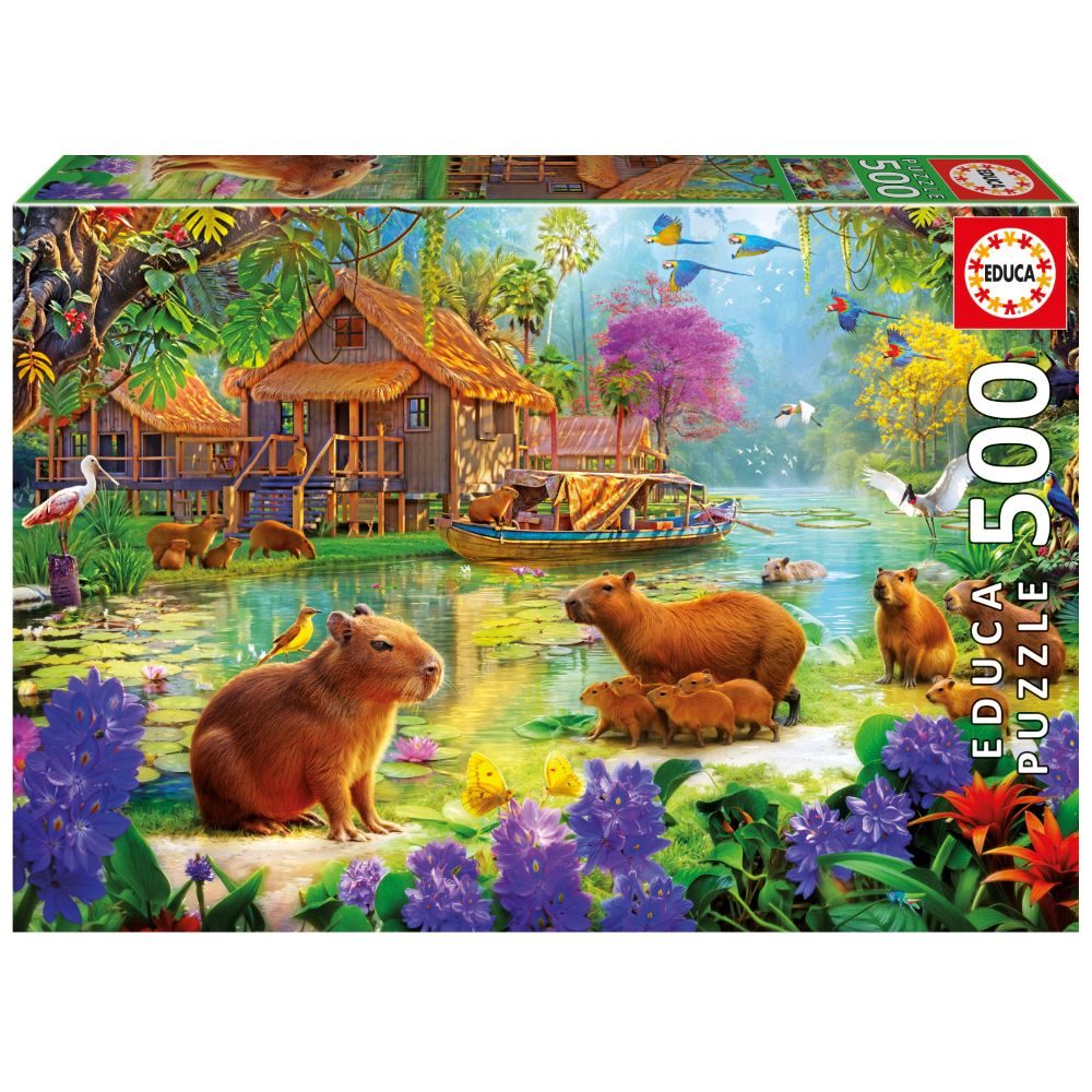 פאזל 500 חל' - כפר החיות