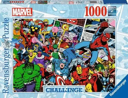 פאזל 1000 חל' - אתגר ספיידרמן וגיבורי על
