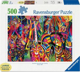 פאזל 500 חל' - ג'ונגל צבעוני