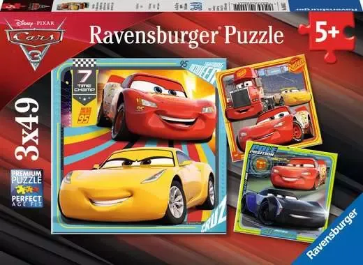 פאזל 3X49 חל' - CARS 3