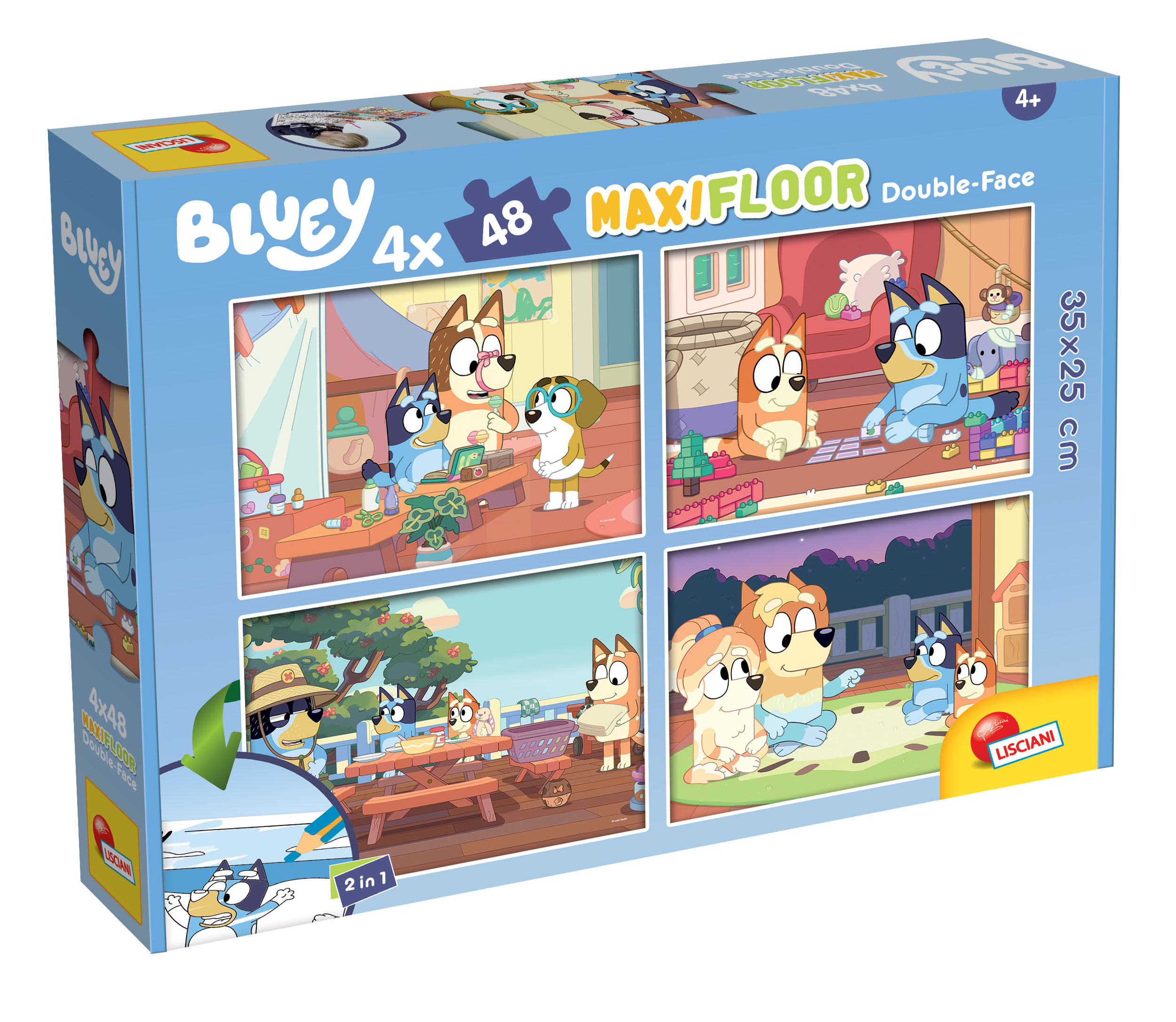 פאזל 4X48 חל' - BLUEY