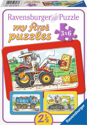 הפאזל הראשון שלי 3X6 חל' - מכונות עבודה