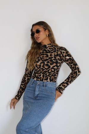 בגד גוף מנומר לייקרה