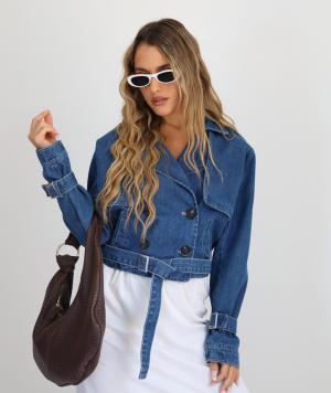 ג'קט ג'ינס קצר