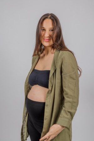 טוניקת אושן מכופתרת | ירוק