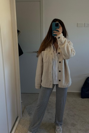 מכנס הריון לונה | אפור