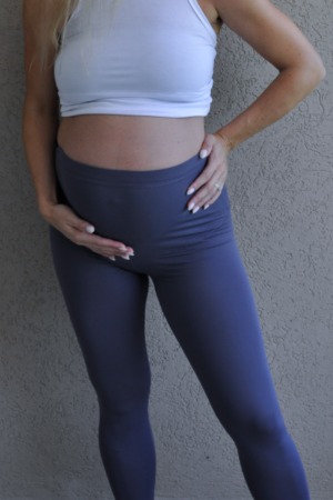 טייץ הריון ארוך אקטיב | סגול