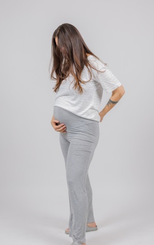 מכנס הריון מילאן | אפור