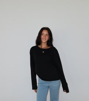 בייסיק ארוכה בריז שחור