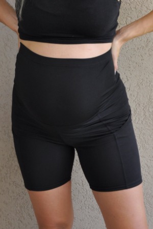 טייץ הריון קצר אקטיב | שחור