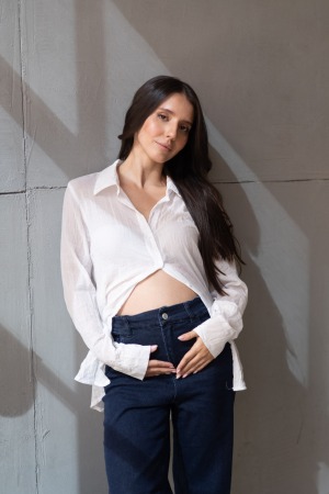 מכופתרת ליב | לבן