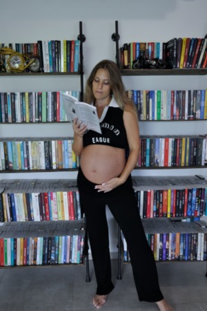 מכנס הריון לונה | שחור