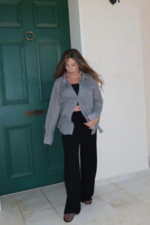 מכופתרת ליב | אפור