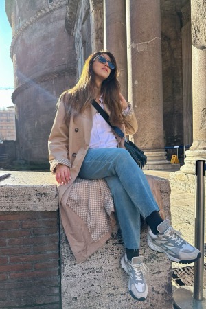 ג’ינס הריון לני מבד נמתח | כחול בהיר