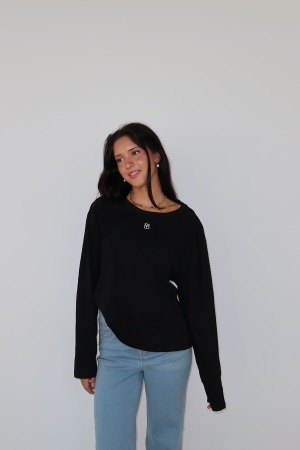 בייסיק ארוכה בריז שחור