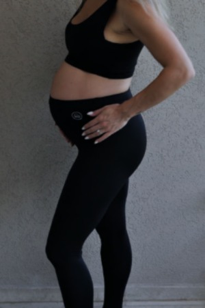 טייץ הריון ארוך אקטיב | שחור