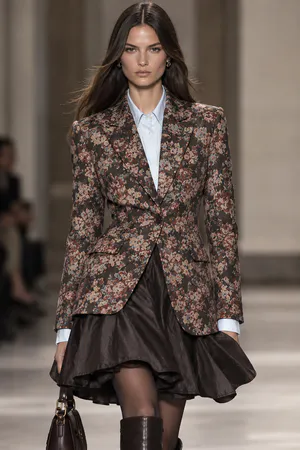SOPHIE- BROWN Jacquard jacket