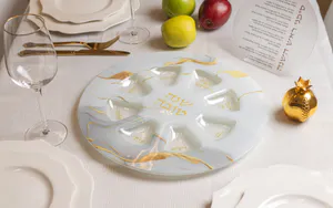 צלחת סימנים זכוכית