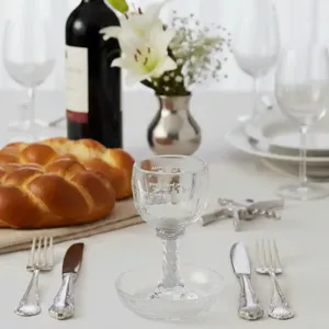 גביע קידוש שקוף דגם "ברכה"